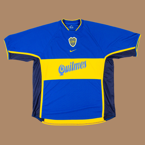 Boca Juniors 2001/02 Home Shirt — XL
