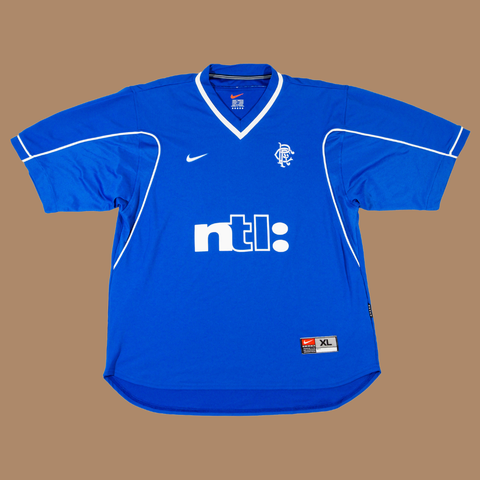 Rangers 1999/00 Home Shirt — XL