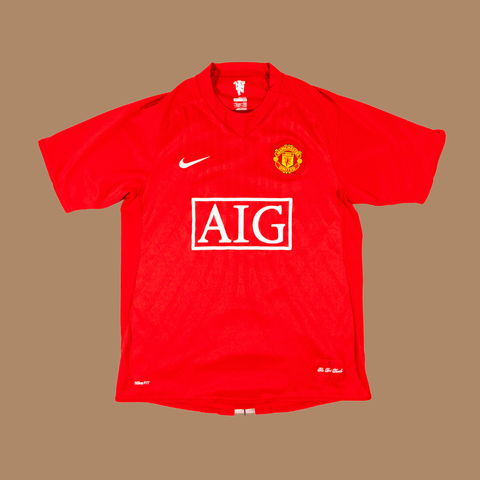 Manchester United 2007/08 Home Shirt — Rooney #10 — M