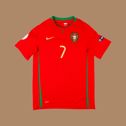 Portugal 2008 Home Shirt — Ronaldo #7 — M