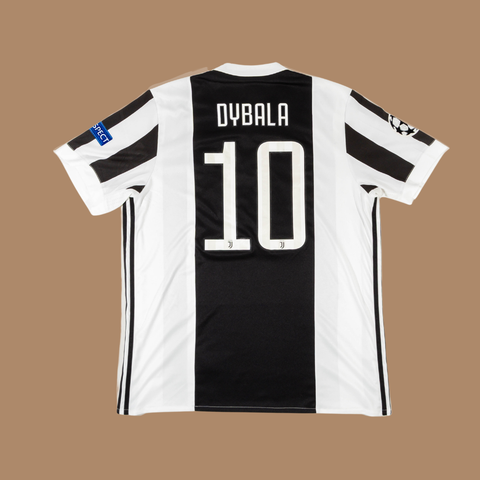 Juventus 2017/18 Home Shirt — Dybala #10 — XL