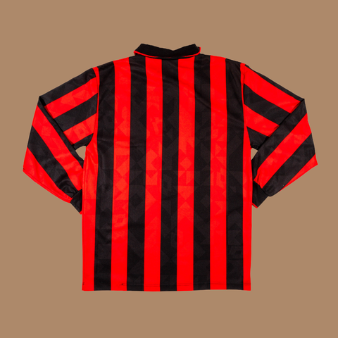 AC Milan 1994/95 Home Long Sleeve Shirt — L