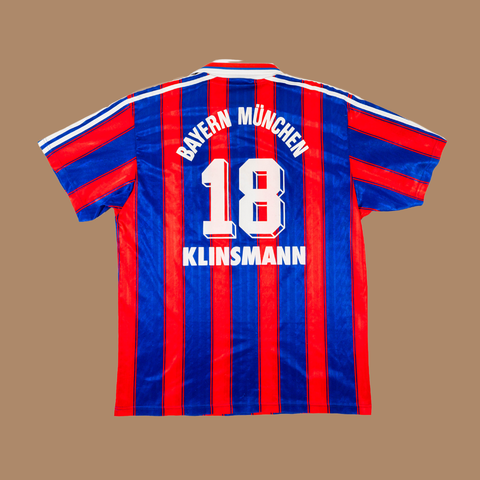 Bayern Munich 1995/96 Home Shirt — Klinsmann #18 — L