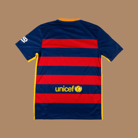 Barcelona 2015/16 Home Shirt — M